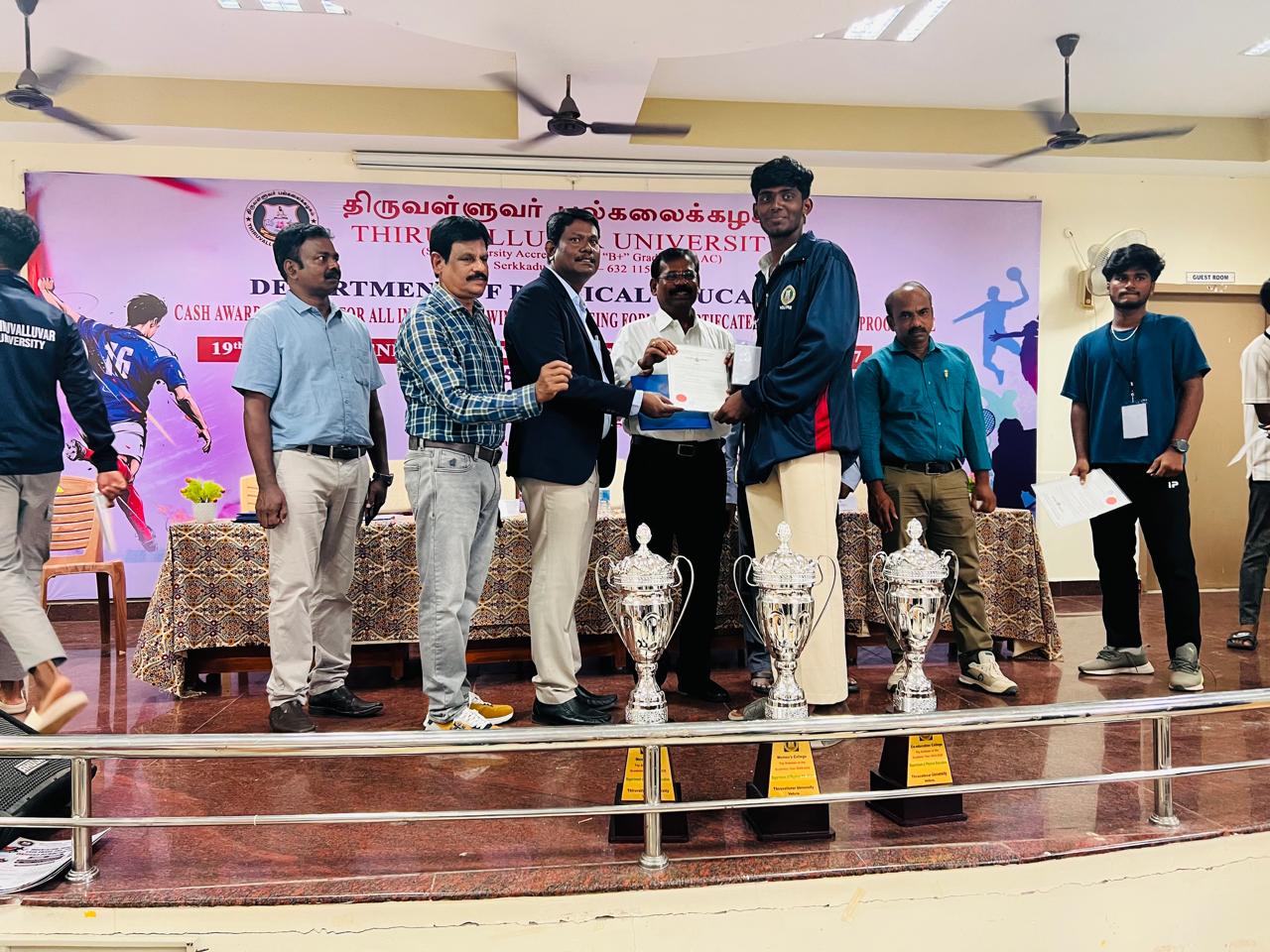 V. Gopi Volleyball Certificate