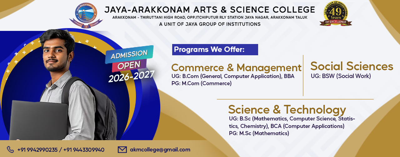 Jaya Arakkonam banner